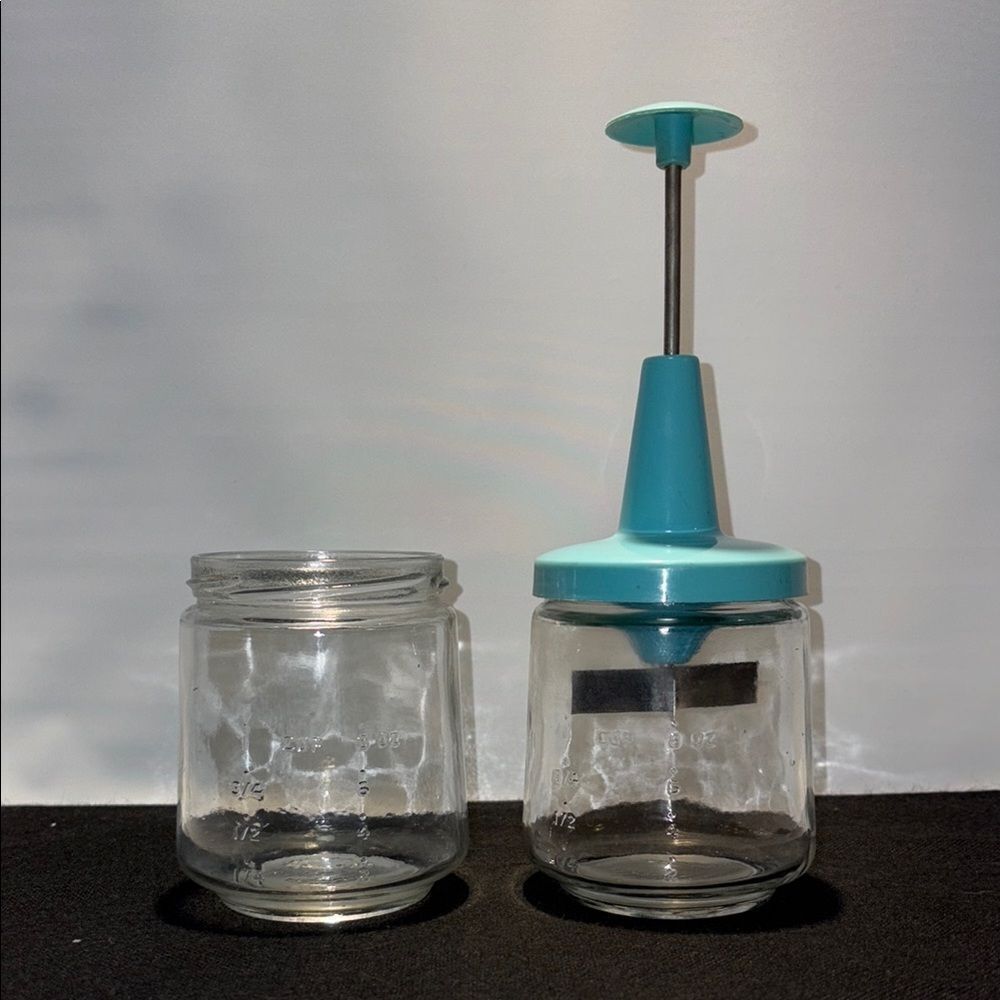 Vintage glass food chopper